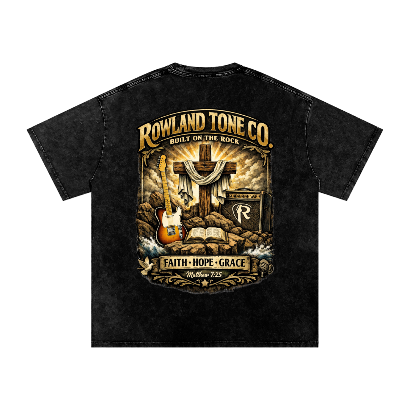 Rowland Tone Co – Matthew 7:25 T-Shirt