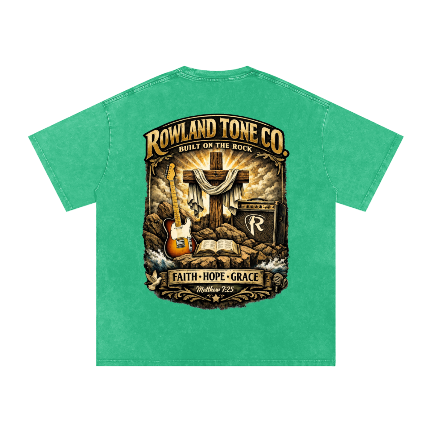 Rowland Tone Co – Matthew 7:25 T-Shirt