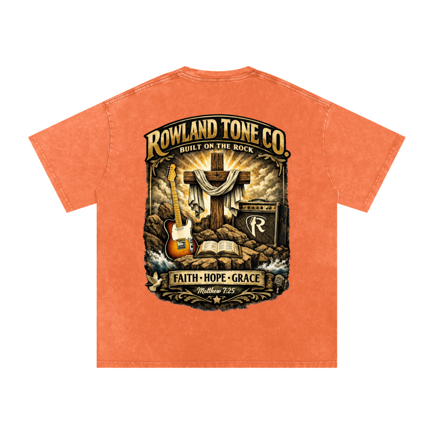 Rowland Tone Co – Matthew 7:25 T-Shirt